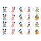 TBabyD6 Set 20 caketoppers de vafa Baby Disney Mickey Minnie Donald Daisy Pluto Goofy bebelusi d5cm